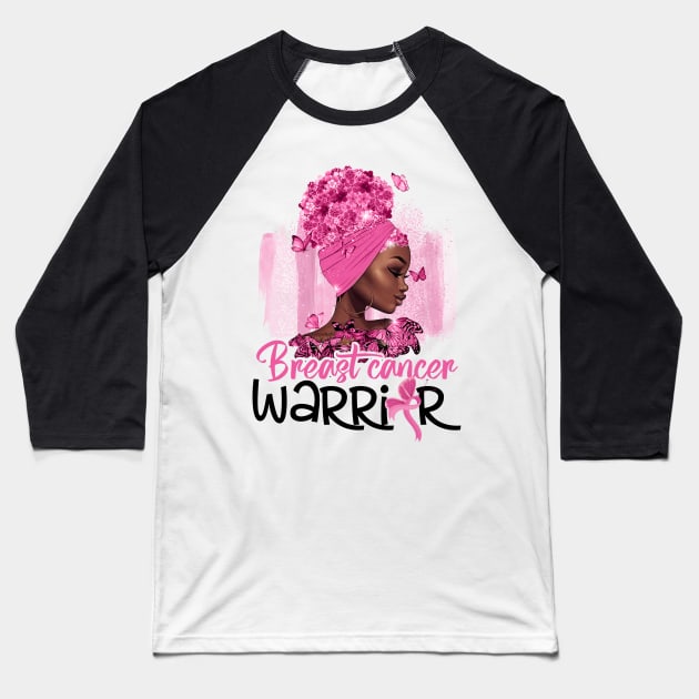 Breast Cancer Warrior Baseball T-Shirt by THE WIVEZ CLUB